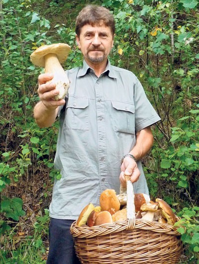 Justyn Kołek, znany grzybiarz i grzyboznawca mówi, że w beskidach grzybów jest pełno. 