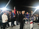 Jarosław Kaczyński i Mateusz Morawiecki w Sandomierzu. Prawo i Sprawiedliwość kończy tu kampanię. Zobacz zapis transmisji