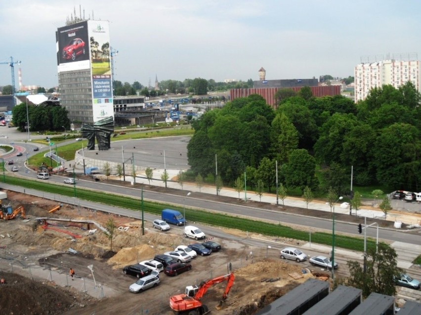 Tak wygląda centrum Katowic w maju 2014 r.