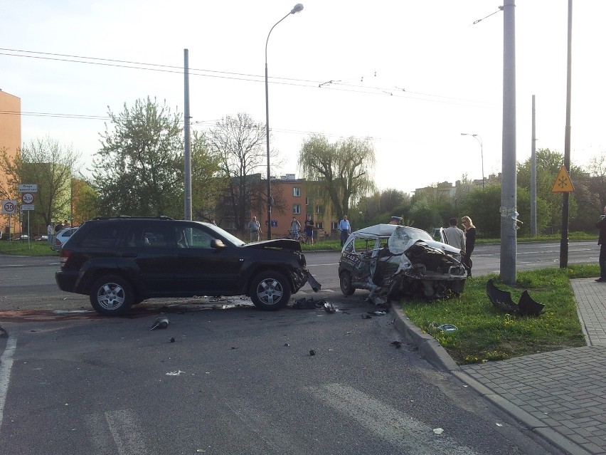Wypadek na ul. Orkana w Lublinie