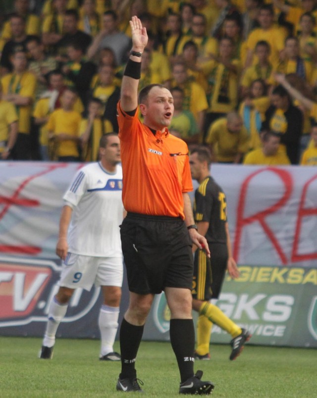 Tomasz Grabowski popełnił błąd w meczu GKS - Olimpia