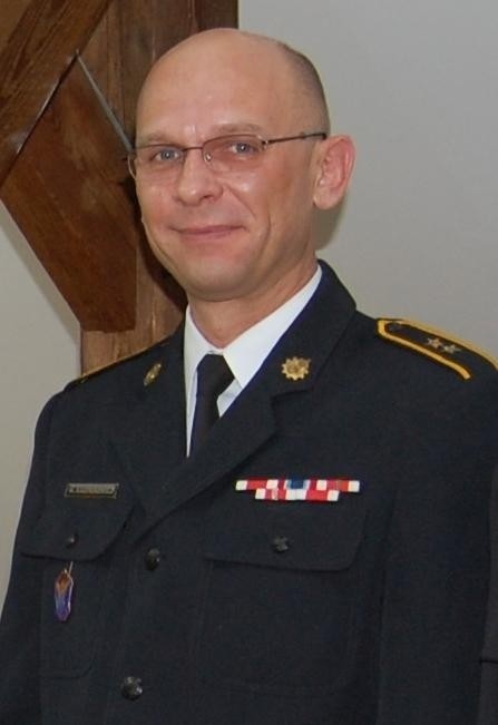 Waldemar Kasperowicz - strażak z Żagania - kandyduje do rady powiatu