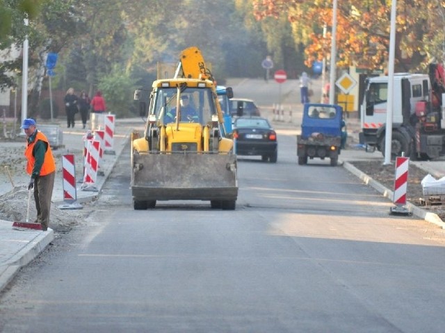 W Tarnobrzegu trwa modernizacja ulicy 1 Maja.