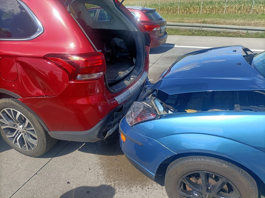 Wypadek na autostradzie A4 pod Wrocławiem 7.08.2022