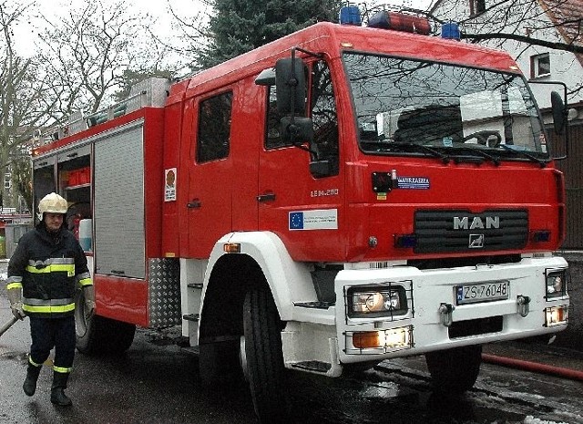 Pożar przy ul. Buczynowej w Szczecinie