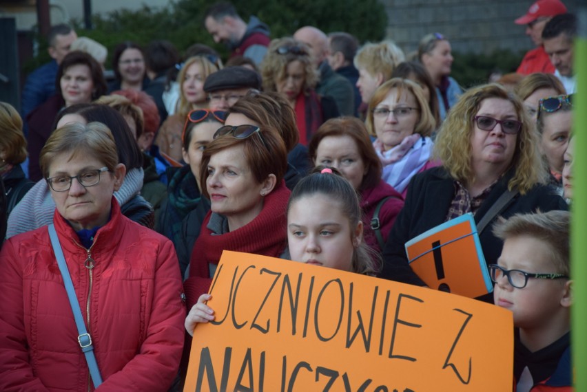 Strajk nauczycieli w Lubuskiem: wielu nauczycieli spotkało...