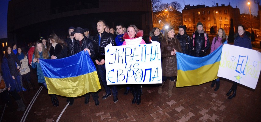 Studenci WSG z Ukrainy wspierali rodaków [ZDJĘCIA]