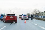 Wypadek w Katowicach na DK86. Dwa pasy w stronę Sosnowca zostały zablokowane. Korek miał 2 km długości