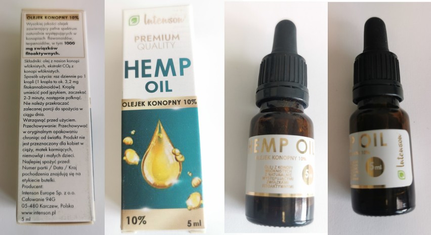 Produkt: PREMIUM QUALITY HEMP OIL, olejek konopny 10%, 5 ml...