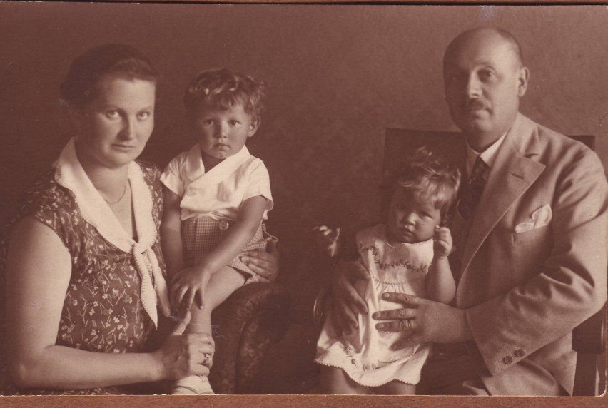 Bruno Sommerfeld z żoną i dziećmi (Josephem i Anne-Marie)