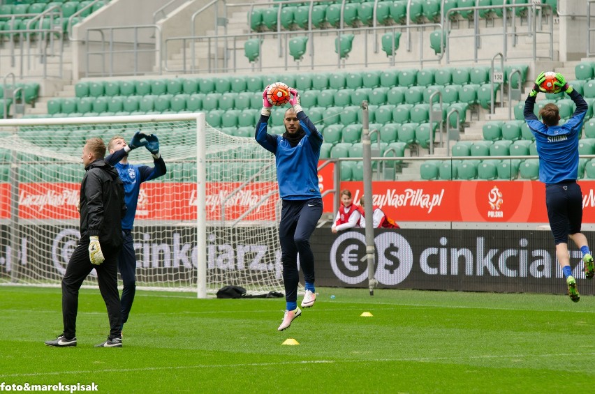 Trening Finów przed meczem polska - Finlandia