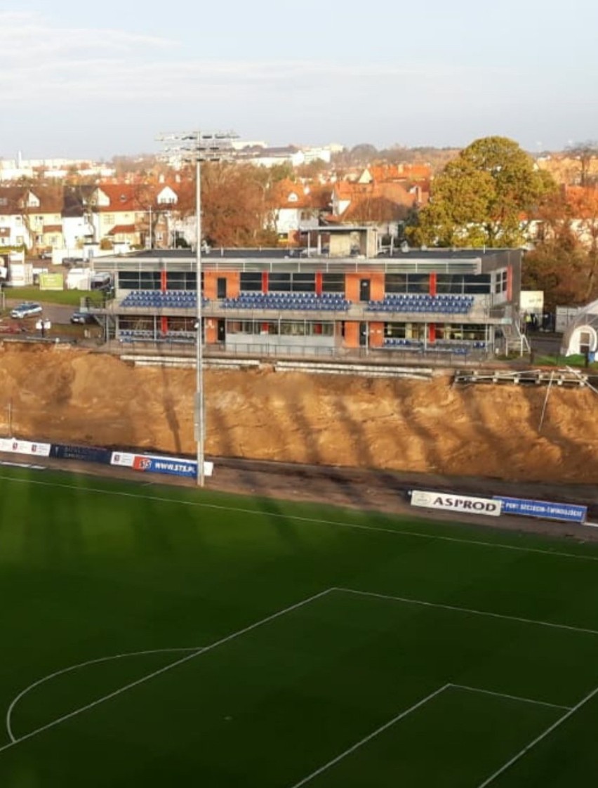 Stadion Pogoni - stan prac 15-17 listopada 2020.