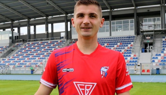 Sebastian Cuch z Broni Radom zdobył gola w spotkaniu z rezerwami Jagiellonii Białystok.
