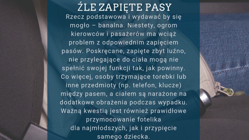 Najczęstszą przyczyną wypadków na polskich drogach jest...