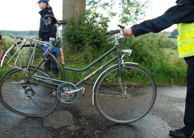 Potrącenie rowerzysty w Dąbrówce