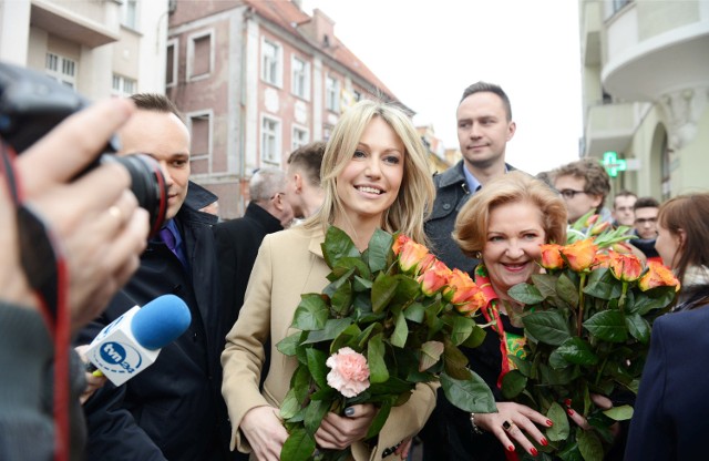 Magdalena Ogórek odwiedziła Zieloną Górę. W Rybniku jeszcze jej w czasie kampanii wyborczej nie było.