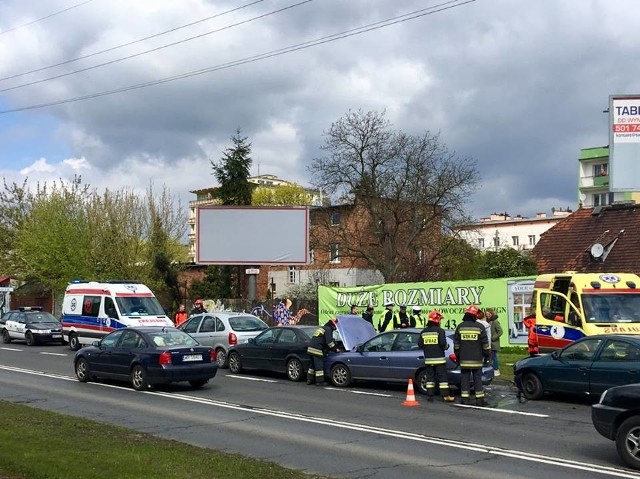 Wypadek na ul. Kamiennej w Bydgoszczy