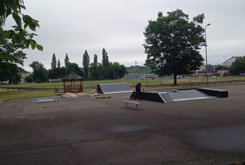 Odwiedziliśmy teren budowy skateparku w Golubiu-Dobrzyniu....