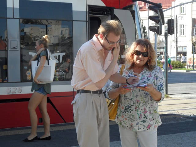 Na częstochowskich Kwadratach zbierano podpisy ws. budowy linie tramwajowej na Parkitkę