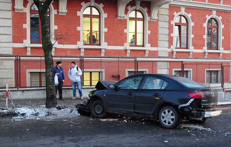 Wypadek na ulicy Królowej Jadwigi w Bydgoszczy