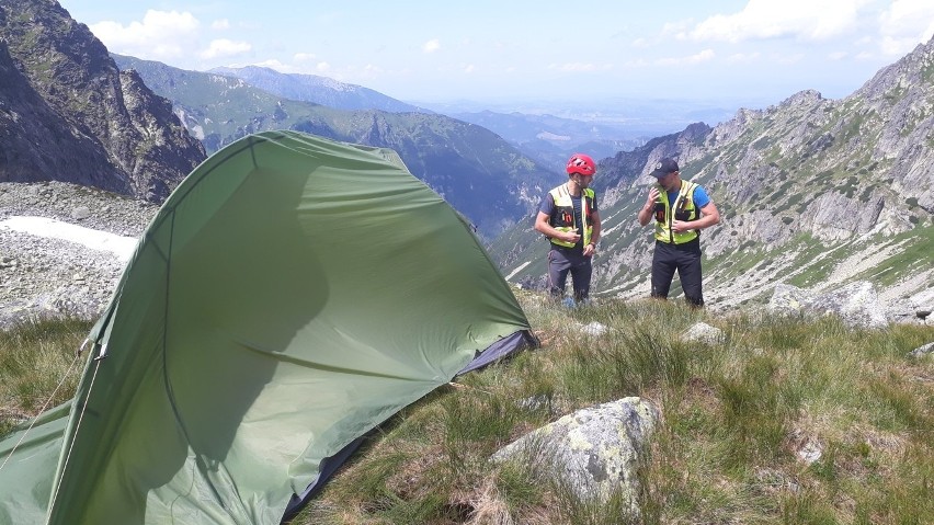 Akcja słowackich ratowników górskich w Tatrach.