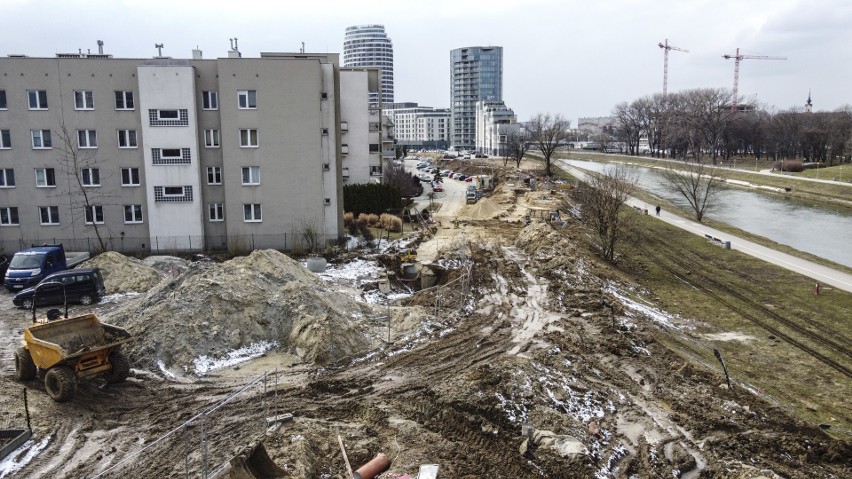 Zobacz, jak powstaje łącznik ul. Wierzbowej z aleją Kopisto...