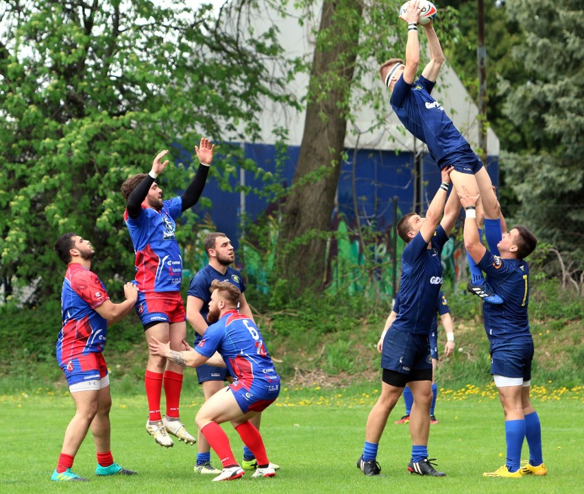 Rugbiści Budowlanych Lublin wygrali czwarte spotkanie w trwającej kampanii. Zobacz zdjęcia