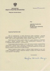 Pomoc społeczna ze Skwierzyny nagrodzona przez ministra