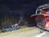 Wypadek na DK19 w Jasienicy Rosielnej. Samochód ciężarowy zderzył się z osobówką. Ranna jedna osoba [ZDJĘCIA]