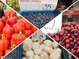Ceny owoców i warzyw na bazarach w Kielcach we wtorek, 31 maja. Droższa papryka i pieczarki, tańsze borówki 