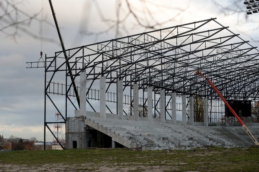 Stadion Pogoni - stan prac 15-17 listopada 2020.