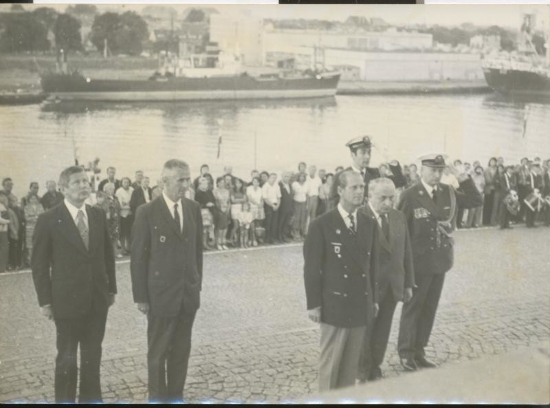 Książę Filip na Westerplatte, rok 1975