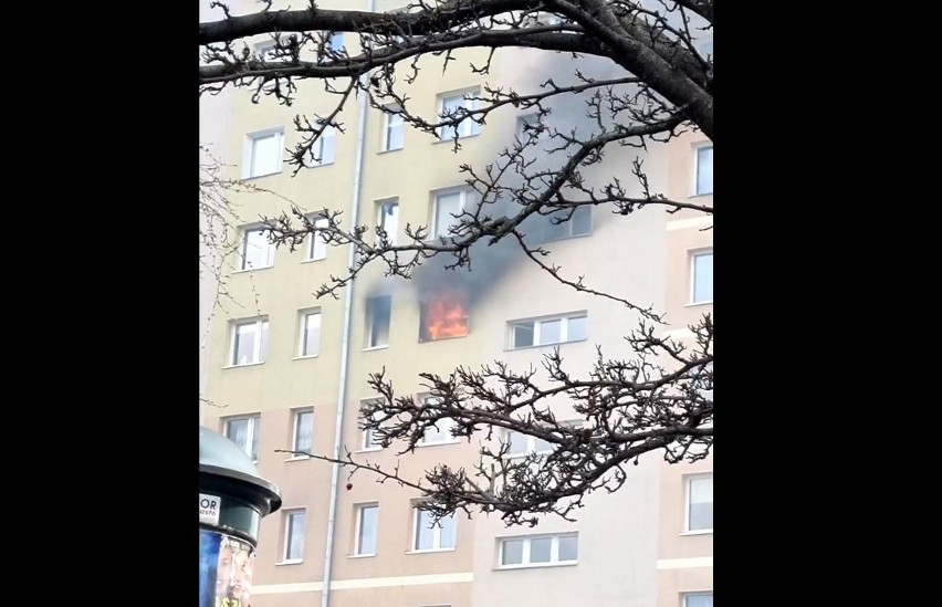 Wybuch w mieszkaniu w Gdyni! Pożar w bloku mieszkalnym. Na miejscu 7 zastępów straży pożarnej