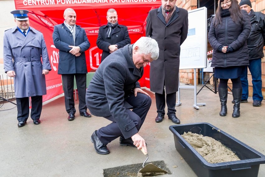 Wmurowano kamień węgielny pod budowę nowej siedziby...