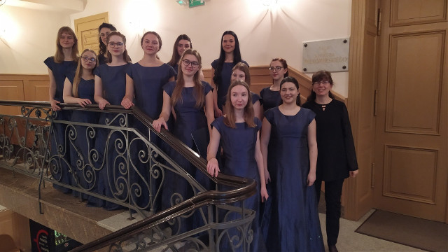 Chór MDK Białystok. Brązowa Harfa Eola przyjechała z Festiwalu Muzyki Dawnej "Schola Cantorum" w Kaliszu (zdjęcia)