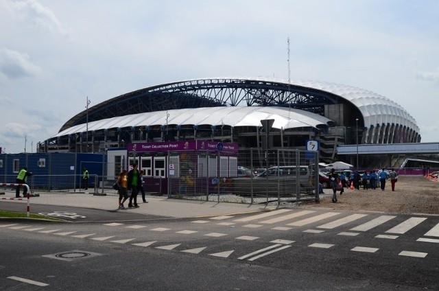 Tak  w dniu otwarcia turnieju wyglądała okolica Stadionu Miejskiego w Poznaniu.