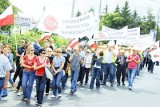 Protest dzierżawców w Żninie. Walczą o grunty i pracę 