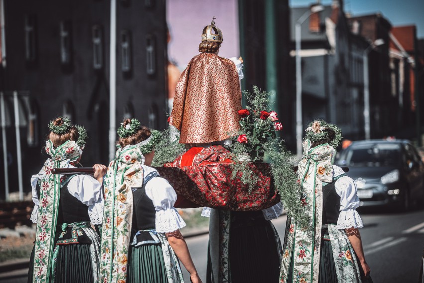 Procesja Bożego Ciała w Lipinach odbyła się 3 czerwca 2021.