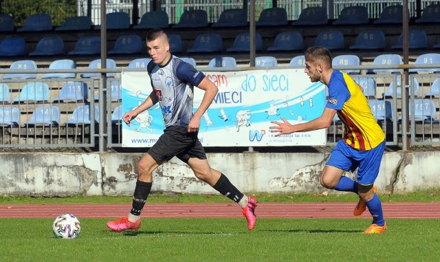 Bartłomiej Putno (Bałtyk Koszalin) strzelił ostatnio dwa gole w meczu z Kotwicą Kołobrzeg