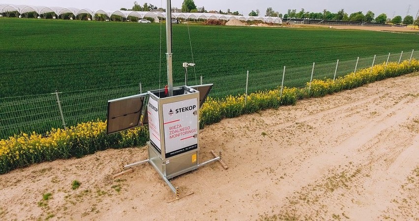 Białystok. Nietuzinkowy pomysł białostockiego Stekopu. Mobilna wieża monitorująca zastąpi pracowników ochrony? [ZDJĘCIA]