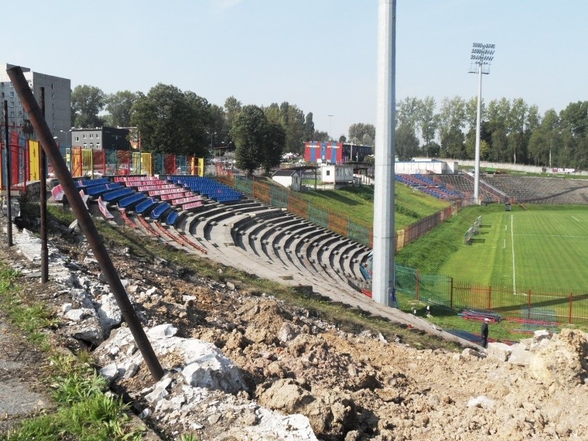 Rozbórka stadionu Polonii Bytom