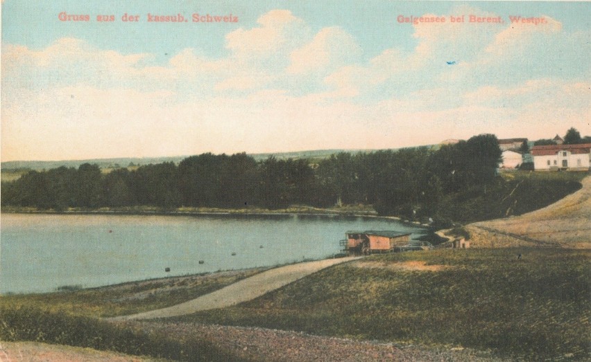 Pocztówka z widokiem na Jezioro Gałęźne (Galgensee bei...