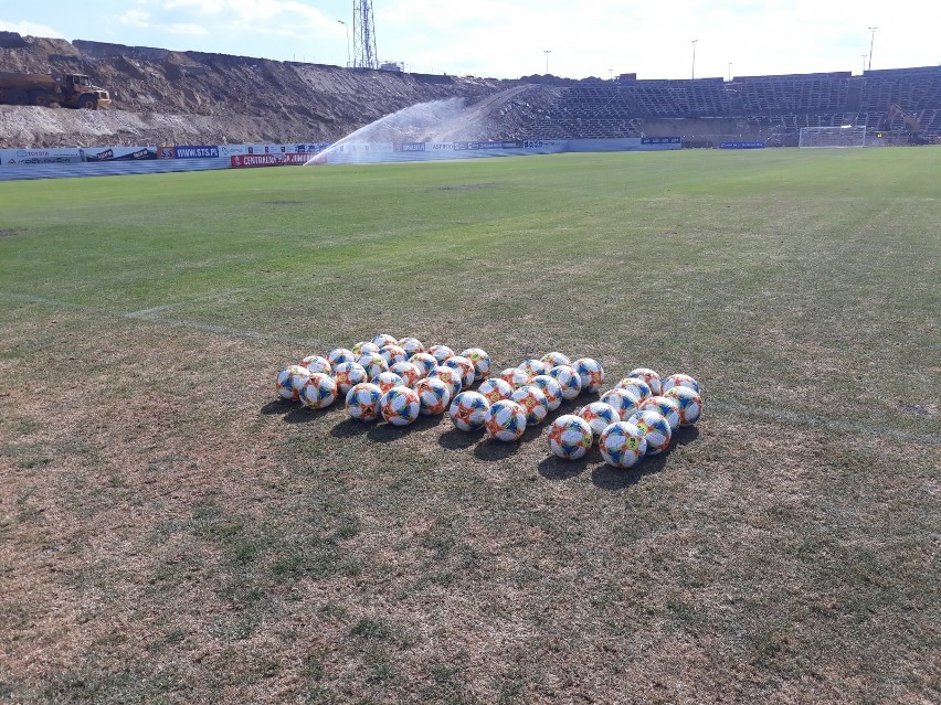 Budowa nowego stadionu Pogoni Szczecin - stan na 18 czerwca.