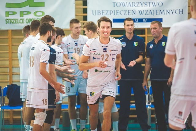 Krzysztof Zapłacki, tak jak cała drużyna ZAKSY Strzelce Opolskie, rozegrał w Kluczborku dobre zawody.