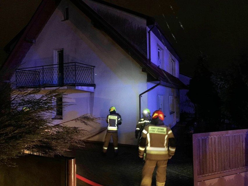 Pożar domu w Sierakowicach