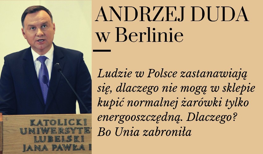 Oświecony Andrzej Duda: Żarówka a demokracja MEMY. Internet...