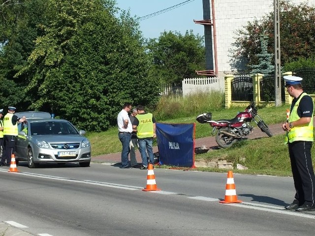 35-latek kierujący motorem zginął w wypadku w gminie Mirzec.