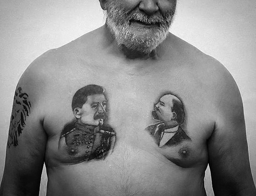 Portrety Stalina, Lenina często tatuowali sobie przestępcy w...