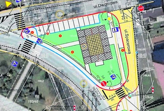 Przy placu powstanie 12 miejsc postojowych, a na środku będzie można ustawić namiot biesiadny.
