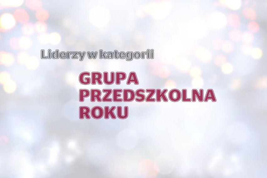 Liderzy w kategorii Grupa Przedszkolna Roku  (stan na...